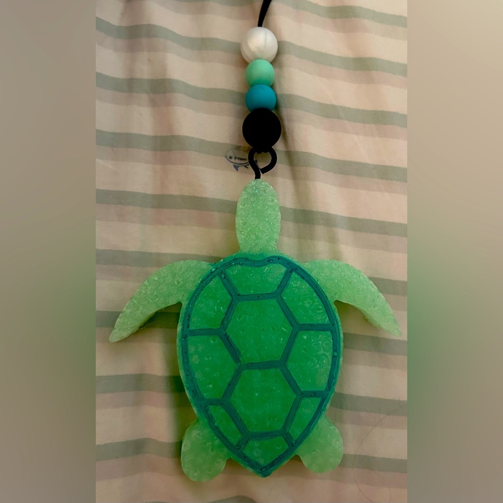 Sea turtle car freshie! Scent hidden springs.